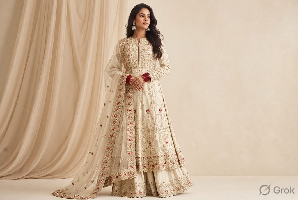 Anarkali Sharara Suit