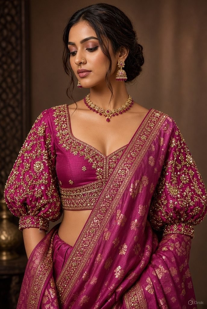 Silk Saree Blouse Designs