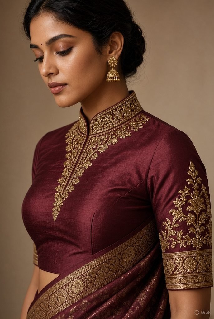 Silk Saree Blouse Designs